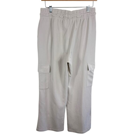 Better Together Cream Drawstring Waist High Rise Cargo Sweatpants Size L - Picture 2 of 7